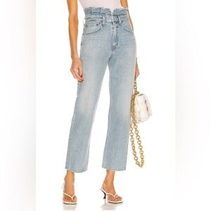 AGOLDE Lettuce Waistband Reworked High Rise 90s Jeans in Revival • Size US 29 •